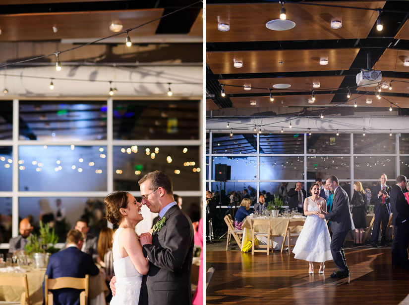 bride and groom dancing at visarts at rockville