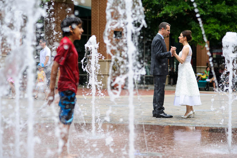 "street" wedding portraits