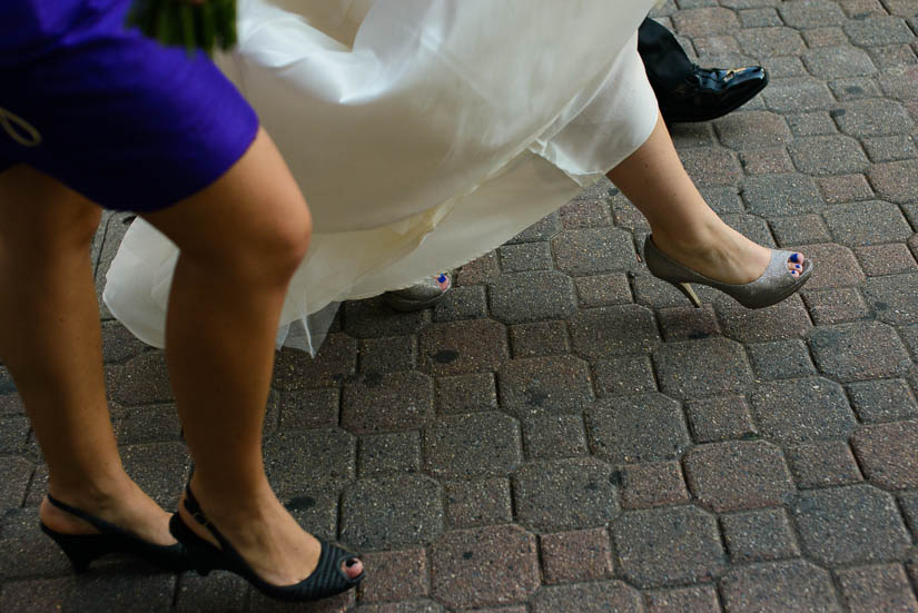 bride and groom shoes