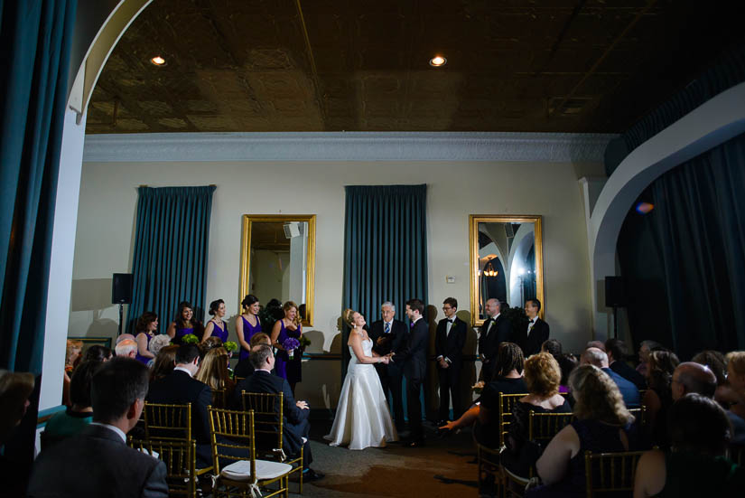 wedding ceremony photographs from clarendon ballroom