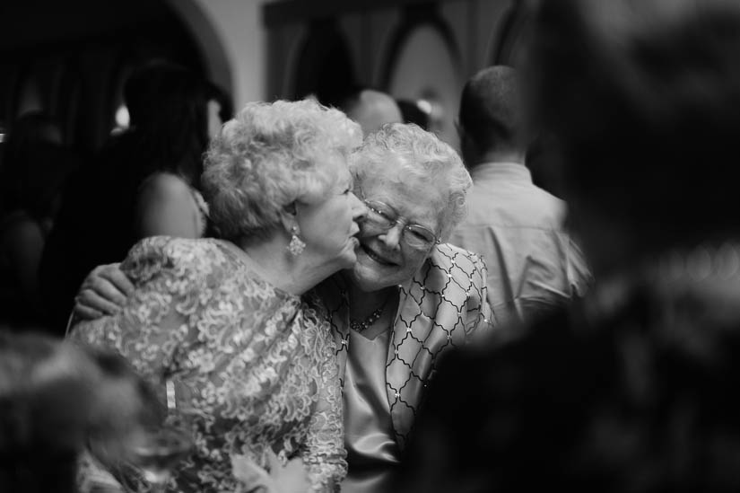 grandmothers of the couple laughing at clarendon ballroom wedding