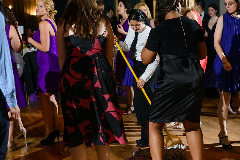 mopping up the floor at arlington, va wedding