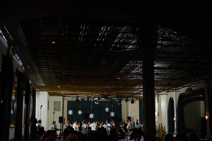 overview scene at clarendon ballroom wedding