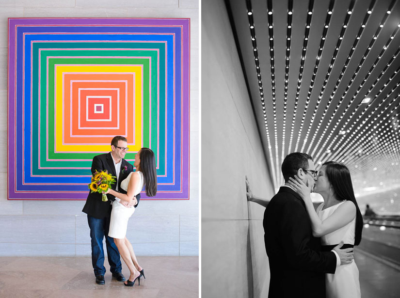 creative wedding photography at the national gallery of art
