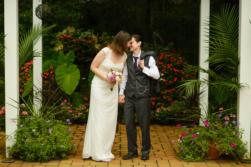 same-sex bridal portraits at annapolis wedding chapel