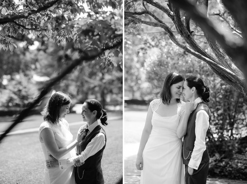 two bride wedding portraits in annapolis