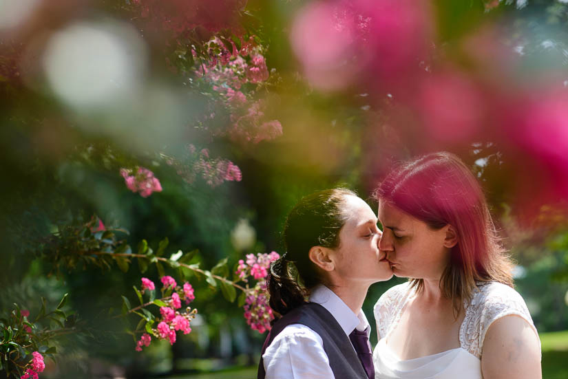 bride and bride wedding portraits in annapolis wedding