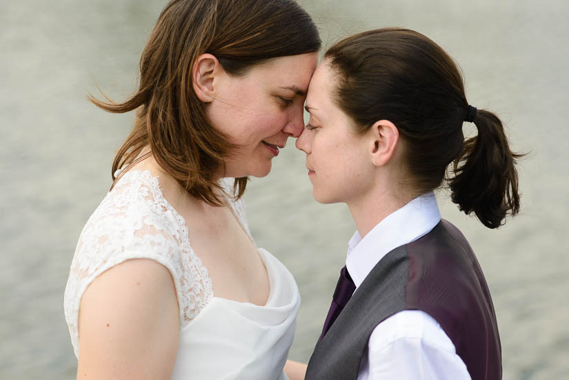 same-sex wedding portraits at st johns college