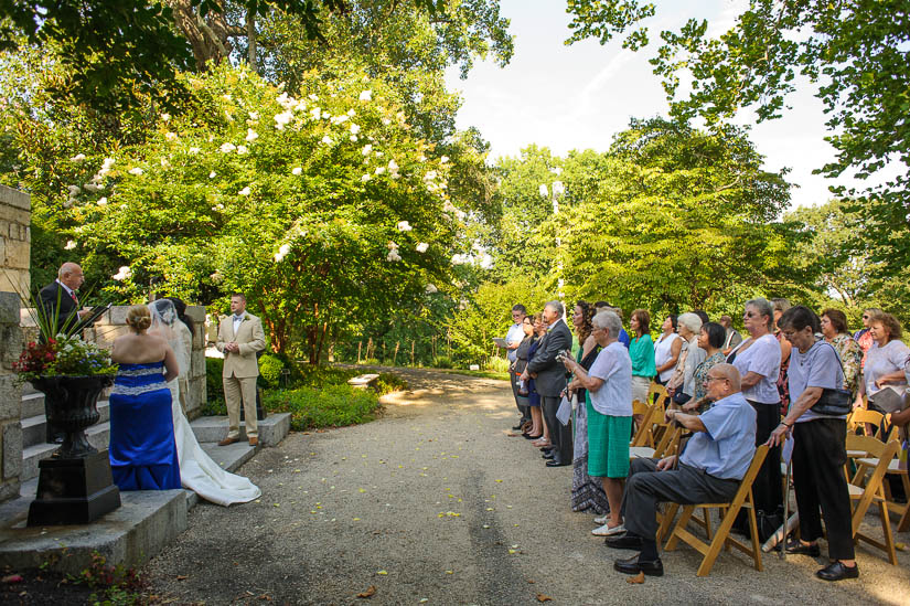 patapsco female institute wedding wide angle