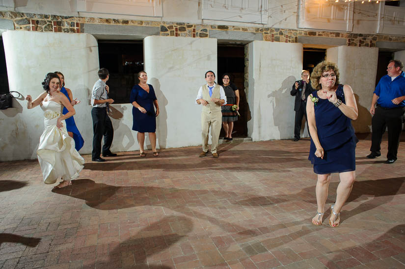 mother of the groom dancing at patapsco female institute reception