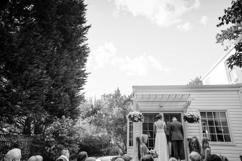 bethesda backyard intimate wedding