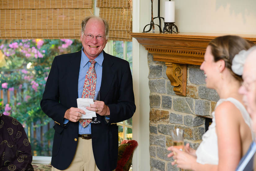 toasts at family home in bethesda, md