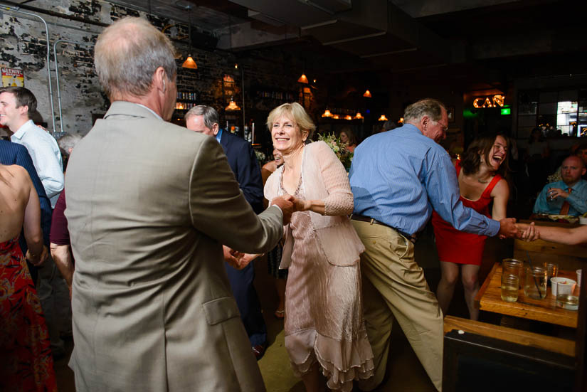 parents of the groom dancing at wedding reception in washington dc