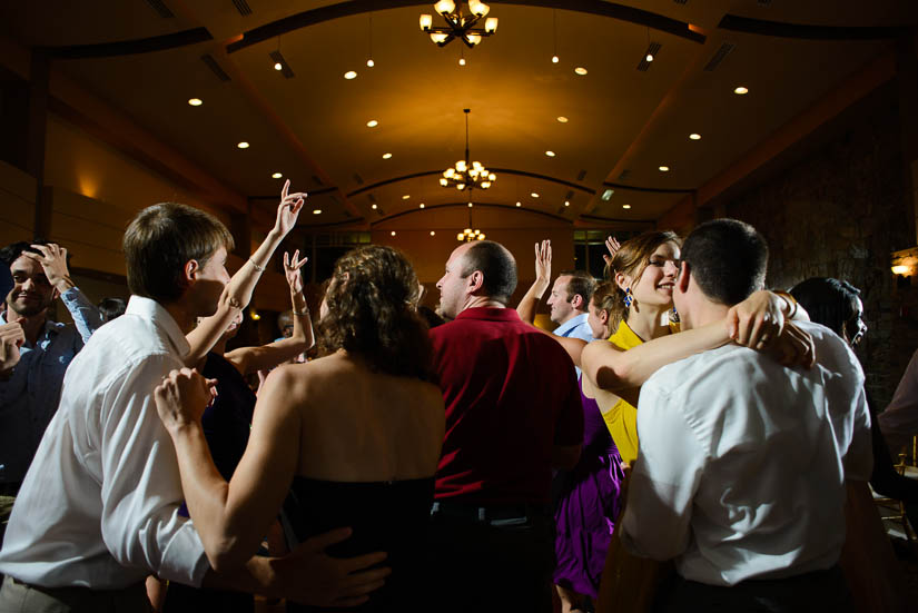 crazy awesome party at the woodlands at algonkian wedding