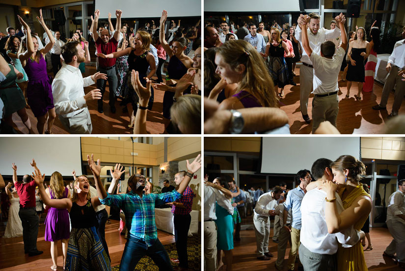 dance party at the woodlands at algonkian wedding