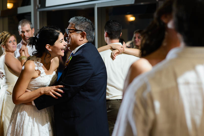 bride and her father dancing at the woodlands at algonkian wedding