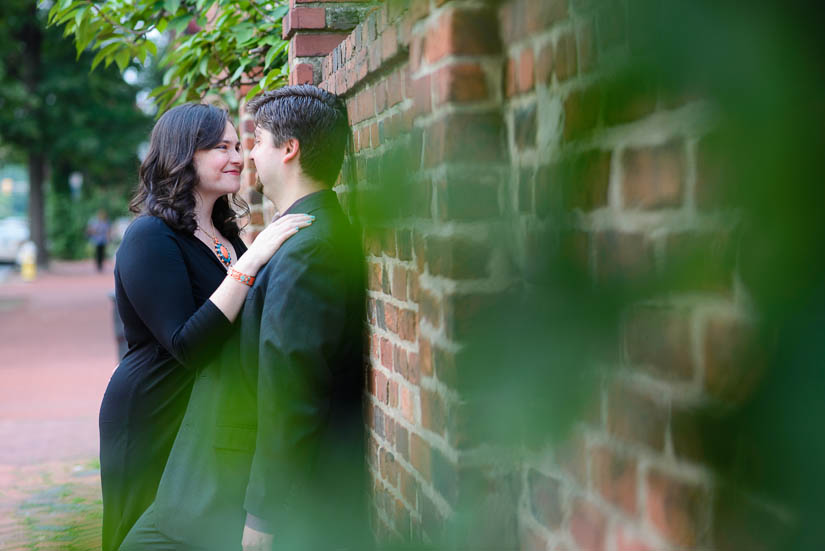 engagement session in old town alexandria