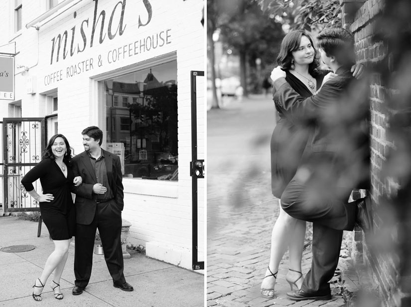 engagement photos at misha's coffee