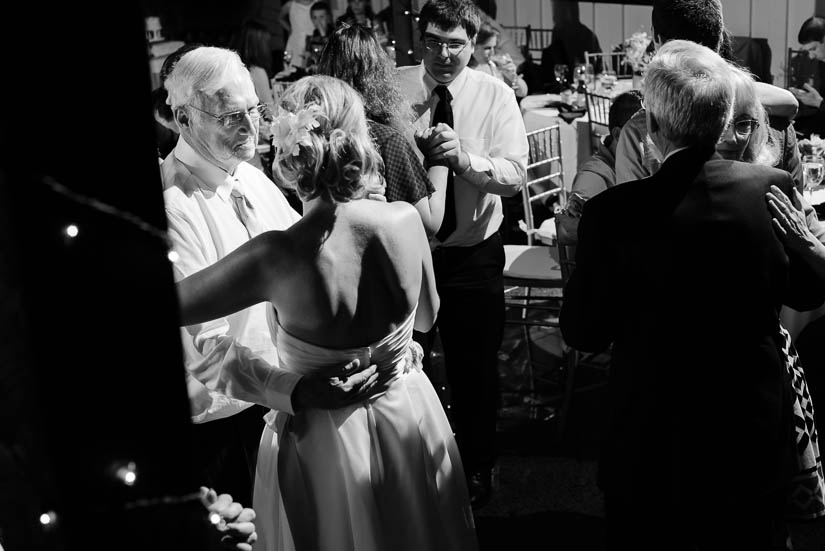 bride dancing with her father at Sunset Crest Manor wedding